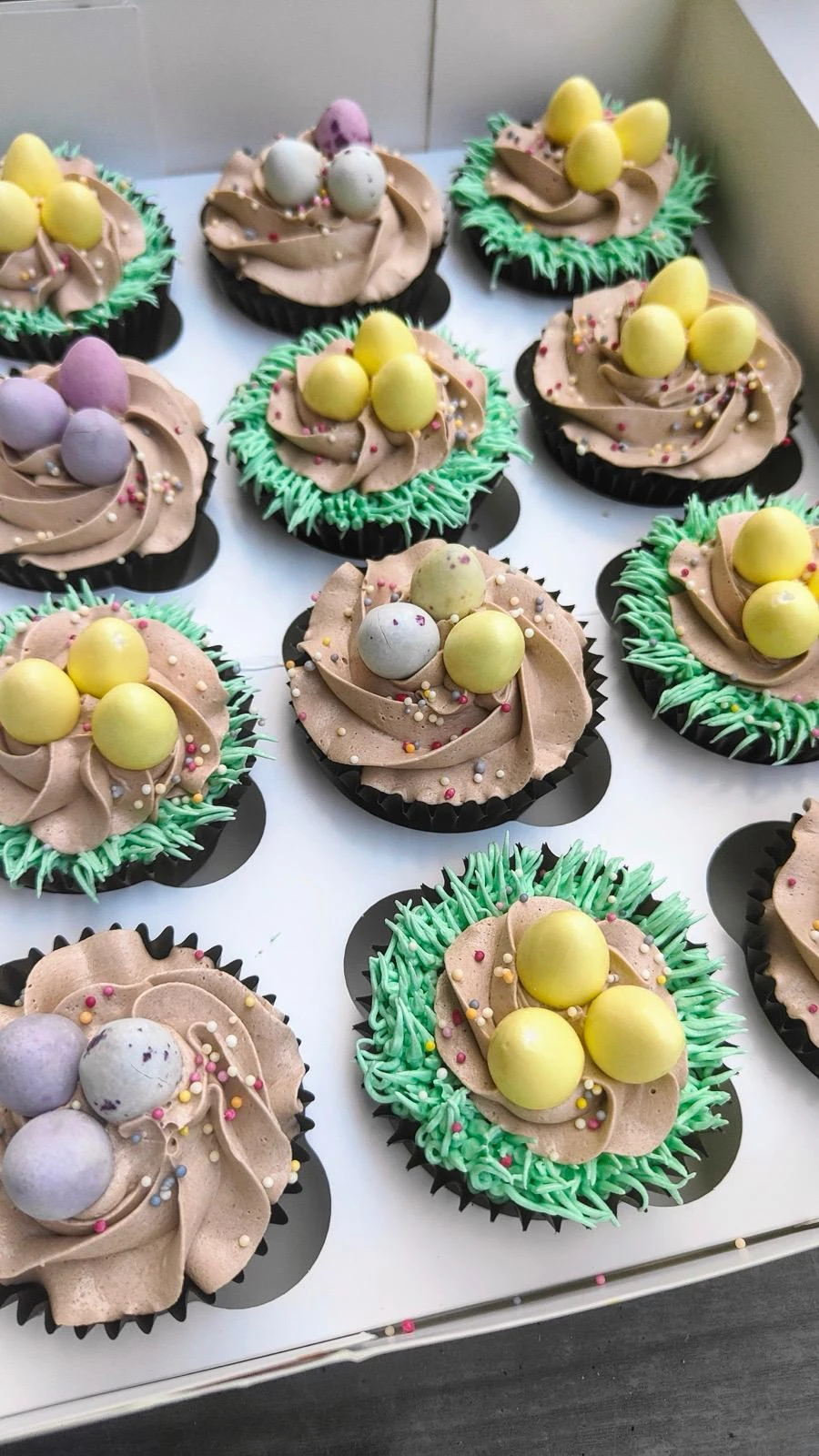 Chocolate Easter cupcakes