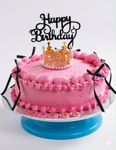 Pink birthday cake