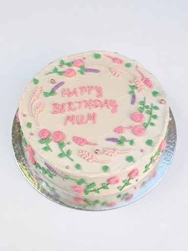 Floral birthday cake
