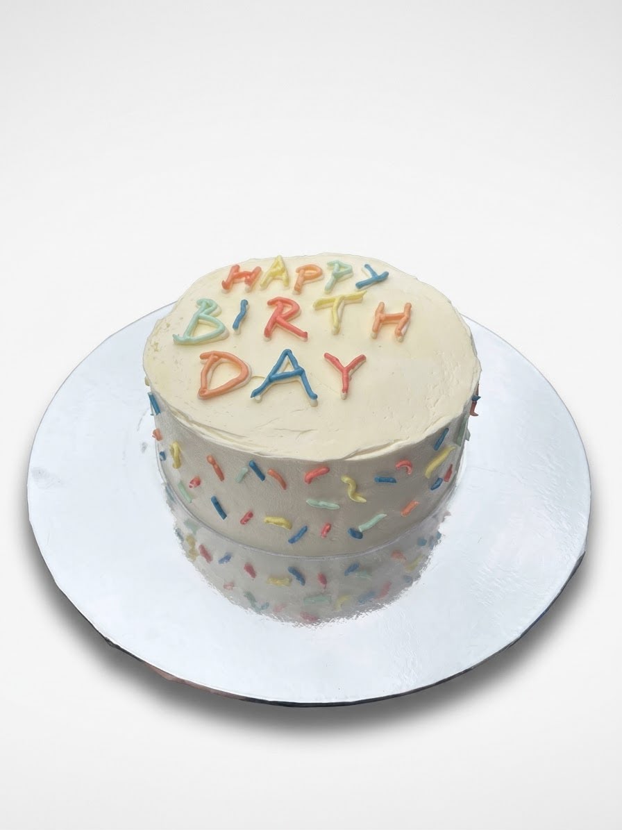 Colourful birthday cake